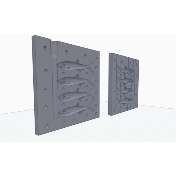 DO IT MOLD Rain Bait SWIM BAIT 4  PETG Heat resistant 4.2" long each lure - Picture 2 of 6